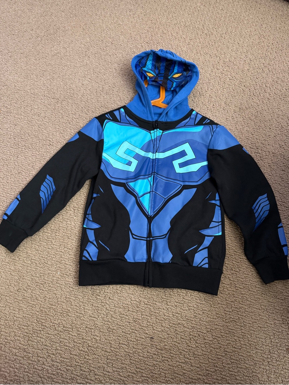 Disney Blue and Black Superhero Zip Hoodie